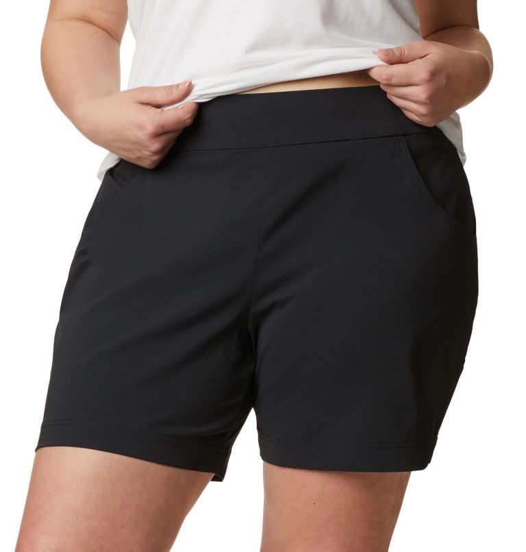 Women's Columbia Anytime Casual Shorts Black | Plus Size CA-KA1C8